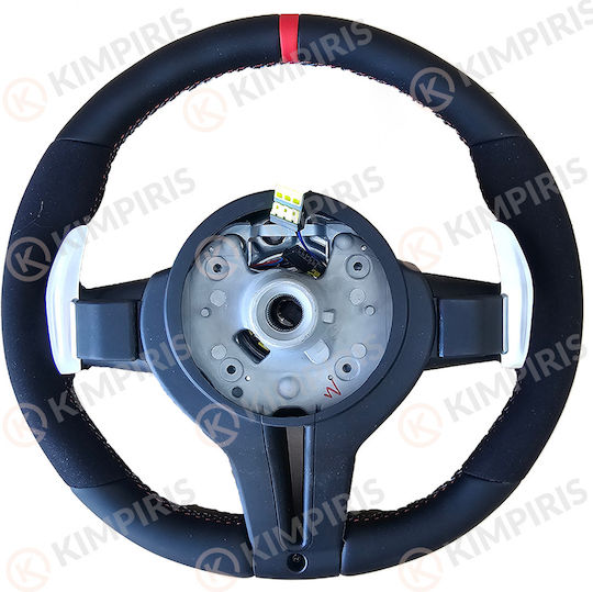 Car Steering Wheel Bmw Marke Alcadara Red Edition E Series