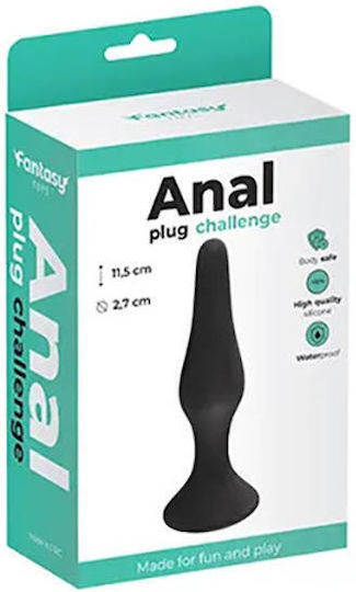 Fantasy Lingerie Plug Anal Mediu Negru