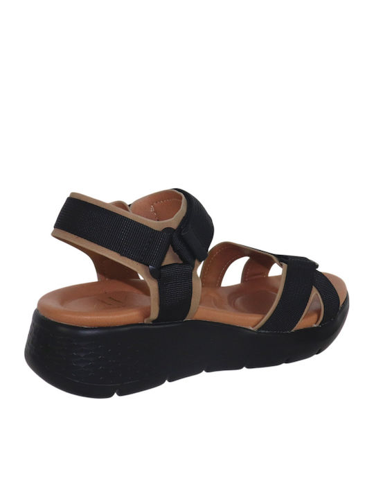 Γυναικεία Σανδάλια Flatforms Μαύρα