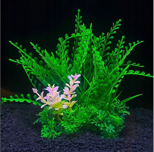 Aqua Natura Plant Aquarium Decoration Green Yellow Accents Plastic 12 Cm Various Types Plants
