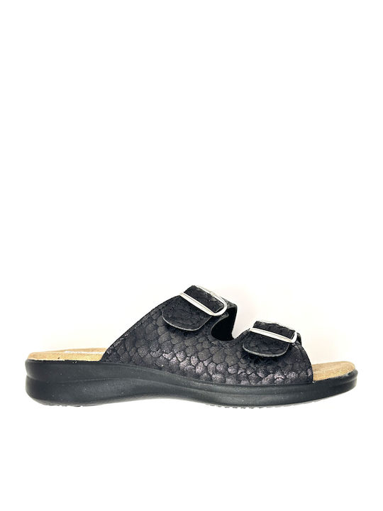 Leather Women's Anatomic Sandals Black