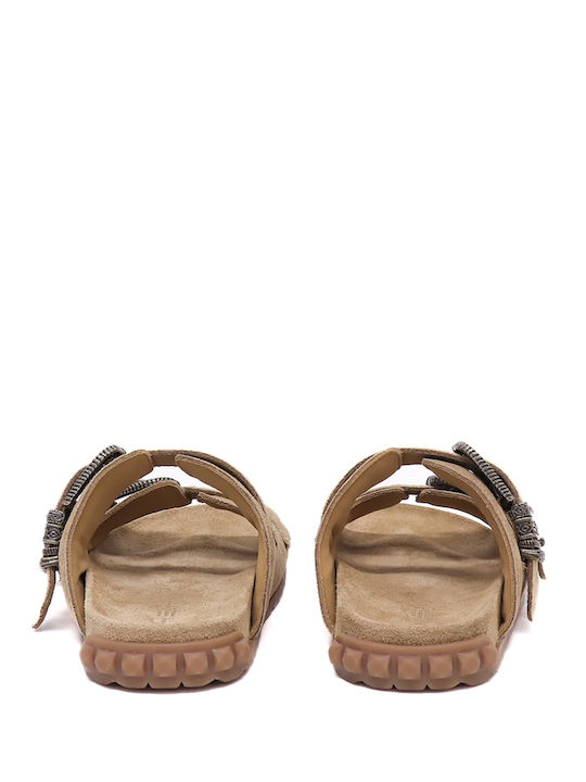 Twister02 Women's Flat Sandals Brown
