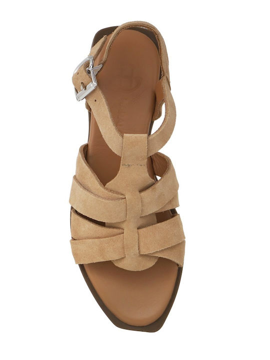Women's Flat Sandals Beige