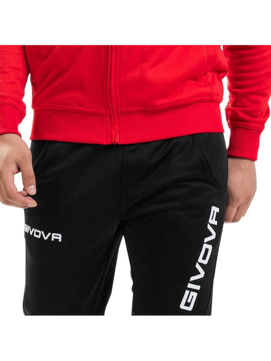 Tuta Σετ Φόρμας Γυαλιστερό με Λάστιχο Red/black