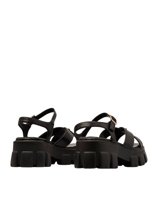 Women's Flat Sandals Black