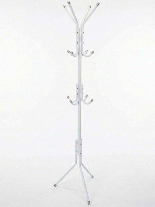 Excellent Houseware Freistehender Metallischer Kleiderständer Weiß 45x45x175cm