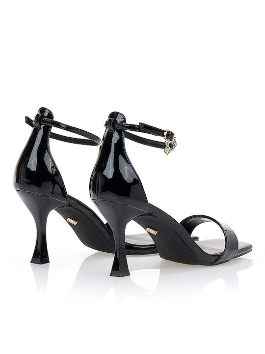 Patent Leather Black Sandals