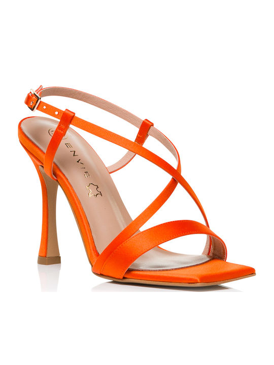 Damen Sandalen Orange