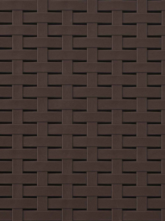 vidaXL Outdoor Chair Polypropylene Brown with Cushion 2 Pieces 53x47x88.5 cm