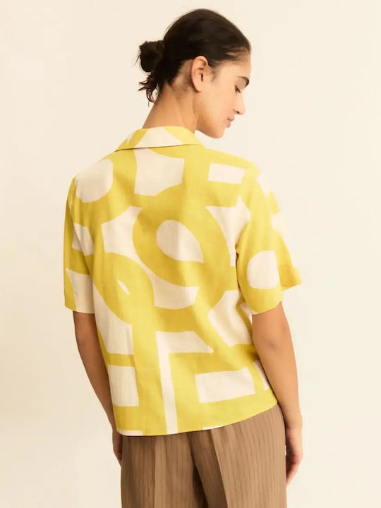 Γυναικεία Polo Μπλούζα Κοντομάνικη Mustard