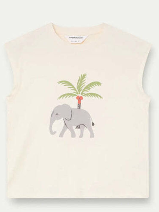 Γυναικείο T-shirt Ecru
