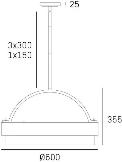 COSMOLight Bronze Pendant Ceiling Light