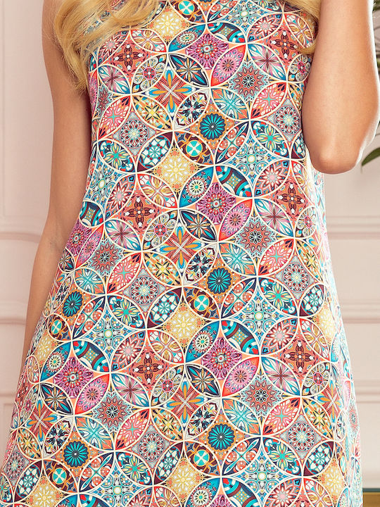 Summer Dress Pink with Turquoise