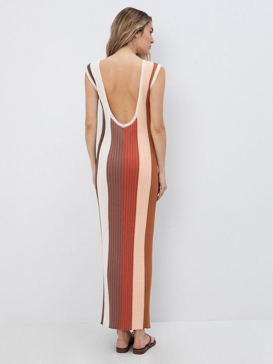 Rochie Midi de Seară Bej