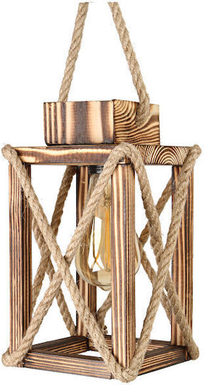 Stewehome Natürliches Holz Rústik Deckenleuchte mit Seil E27 Wohnzimmer 30 x 60 cm Stewehome Natürliches Holz Rústik Deckenleuchte mit Seil E27 Wohnzimmer 30 x 60 cm