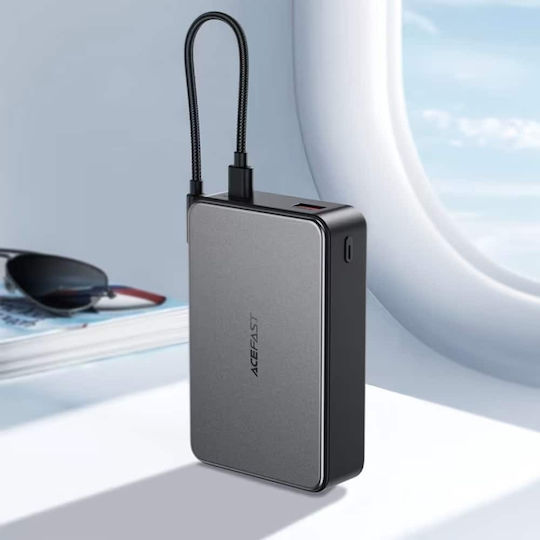 Acefast M29 Power Bank 20000mAh 22.5W με Θύρα USB-A και 2 Θύρες USB-C Μαύρο