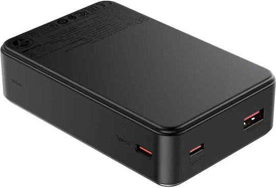 Acefast M29 Power Bank 20000mAh 22.5W με Θύρα USB-A και 2 Θύρες USB-C Μαύρο