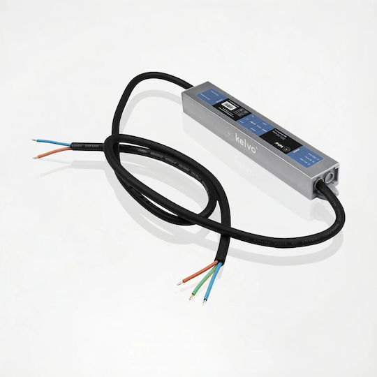 kelvo Adjustable LED Power Supply Waterproof IP67 Power 24W with Output Voltage 24V
