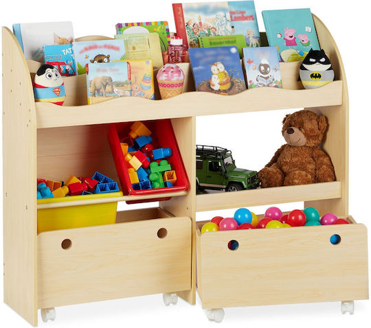 Bibliotecă de Pardoseală din Plastic Maro 108x29x88cm Bibliotecă de Pardoseală din Plastic Maro 108x29x88cm