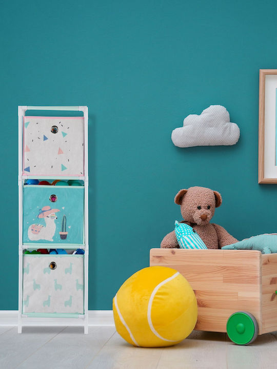 Relaxdays Sistem De Depozitare Jucării Pliabil Din Plastic Multicolor 62x53x30cm