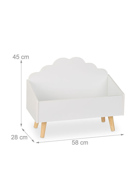 Relaxdays Cutie De Depozitare Pentru Copii Din Lemn Verde 45x58x28cm