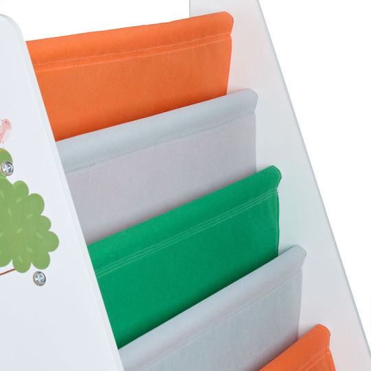 Bibliotecă de Pardoseală din Lemn Multicoloră 62.5x28x60cm