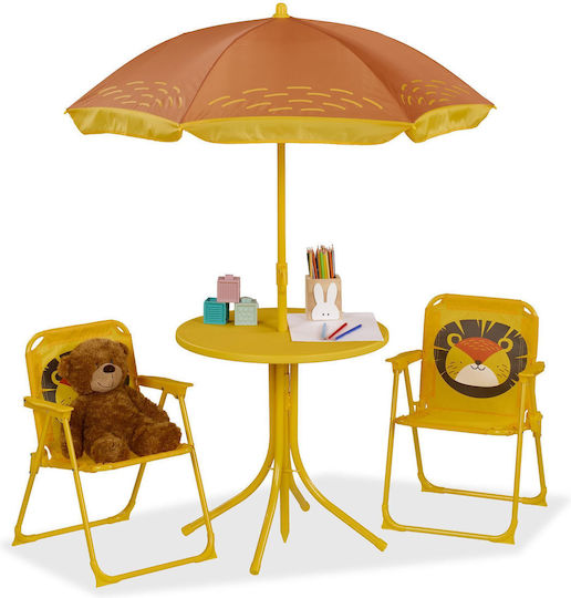 Set Masă Pentru Copii cu Scaune din Plastic Multicolor Relaxdays Set Masă Pentru Copii cu Scaune din Plastic Multicolor Relaxdays