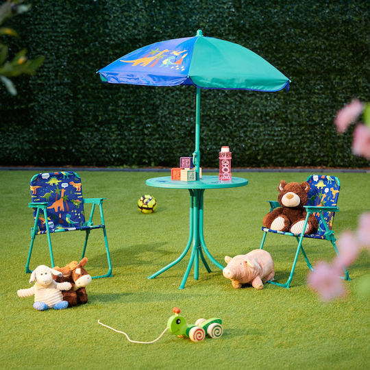 Set Masă Pentru Copii cu Scaune din Plastic Multicolor Relaxdays