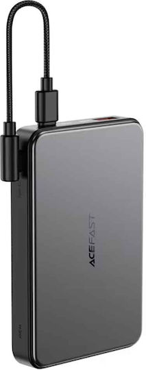 Acefast M31 MagSafe Power Bank 10000mAh 22.5W με Θύρα USB-A και Θύρα USB-C Μαύρο
