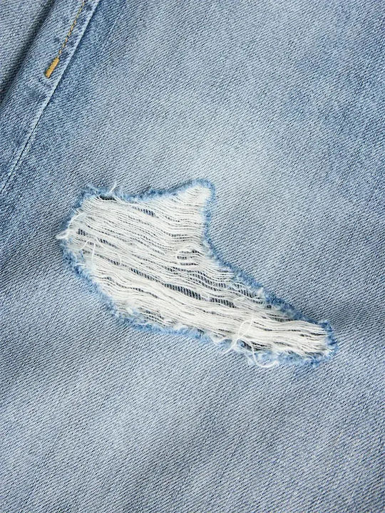 Men's Denim Bermuda Shorts Lt Denim Blue