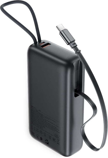 Acefast M34 Power Bank 20000mAh 45W με Θύρα USB-A και Θύρα USB-C Power Delivery / Quick Charge 2.0 / Quick Charge 3.0 Γκρι