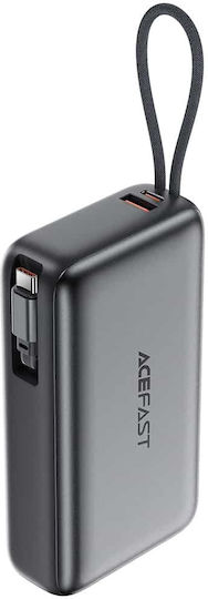 Acefast M34 Power Bank 20000mAh 45W με Θύρα USB-A και Θύρα USB-C Power Delivery / Quick Charge 2.0 / Quick Charge 3.0 Γκρι
