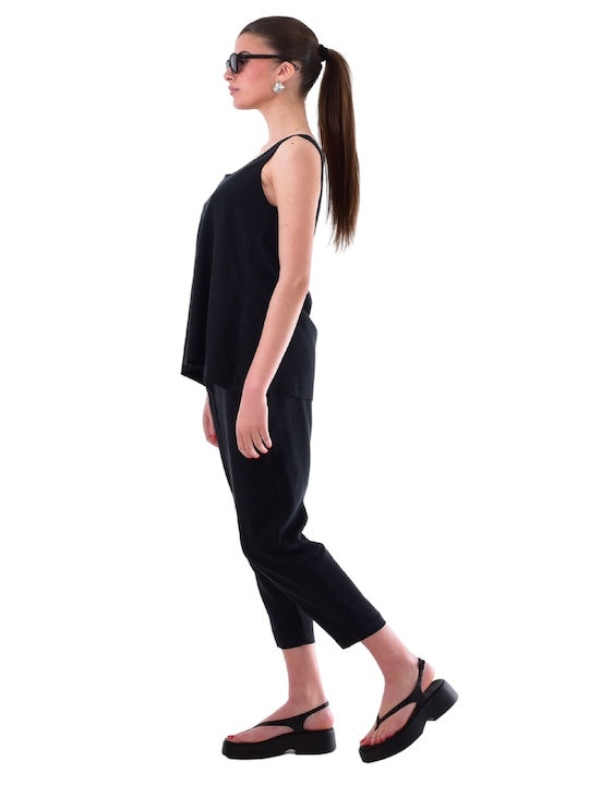 Pantalon Dama Tesatura Negru