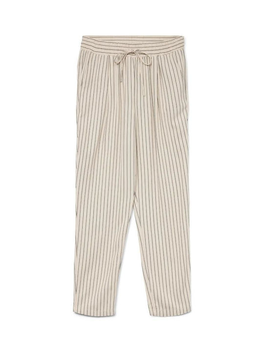 Damen Stoffhose in Regulärer Passform Beige