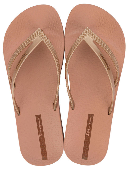 Bossa Soft Flip Flops In Rose Gold Colour