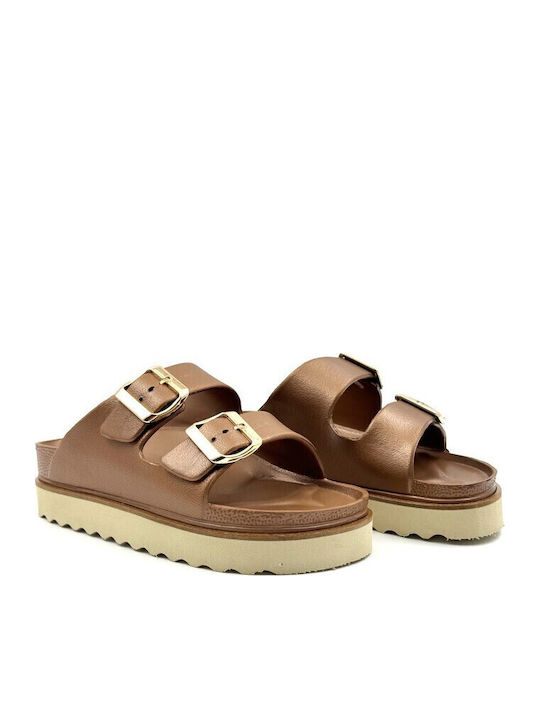 Sea Γυναικεία Ανατομικά Σανδάλια Flatforms Ροζ