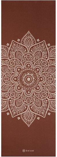 Gaiam Στρώμα Γυμναστικής Yoga Καφέ