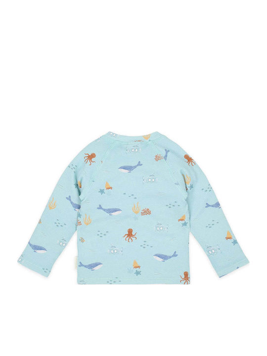 Little Dutch Kids Swimwear Rashguard With Long Sleeve Ocean Friends