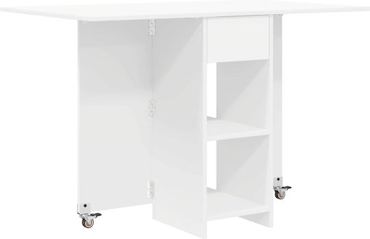 Masa De Dining Din Lemn Alb 115x70x75 cm