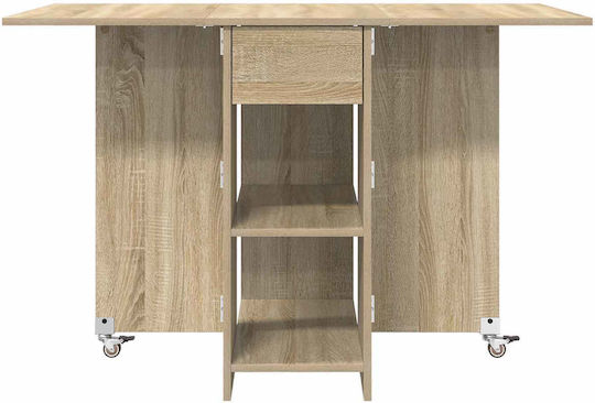 vidaXL Esszimmer- und Küchentisch Aus Holz Braun 115x70x75cm