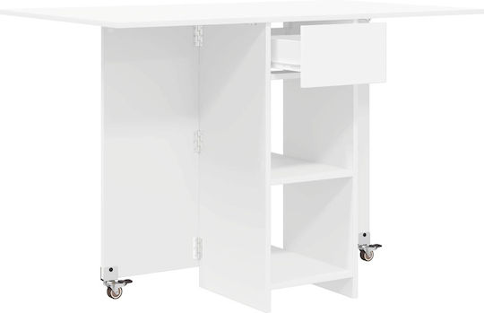Masa De Dining Din Lemn Alb 115x70x75 cm
