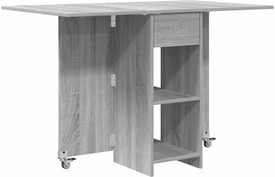 Masă de Dining din Lemn Gri 115x70x75 cm