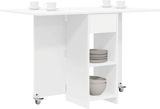 Masa De Dining Din Lemn Alb 115x70x75 cm