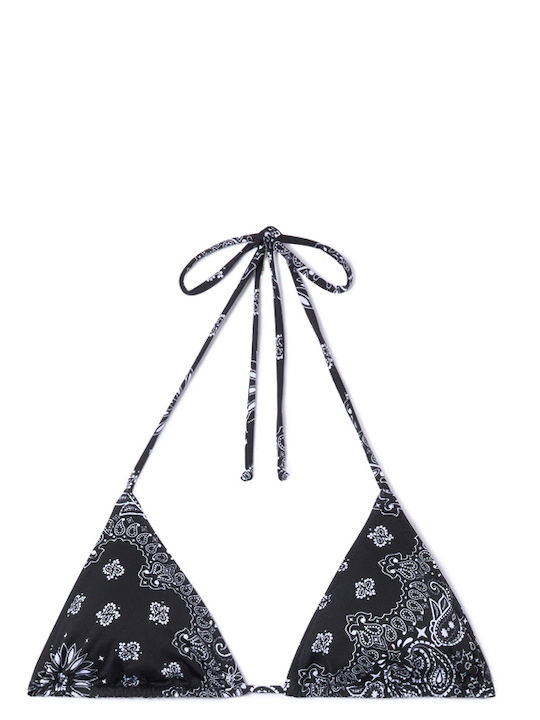 Leah Bandanna Bikini Τριγωνάκι Λευκο- Μαυρο
