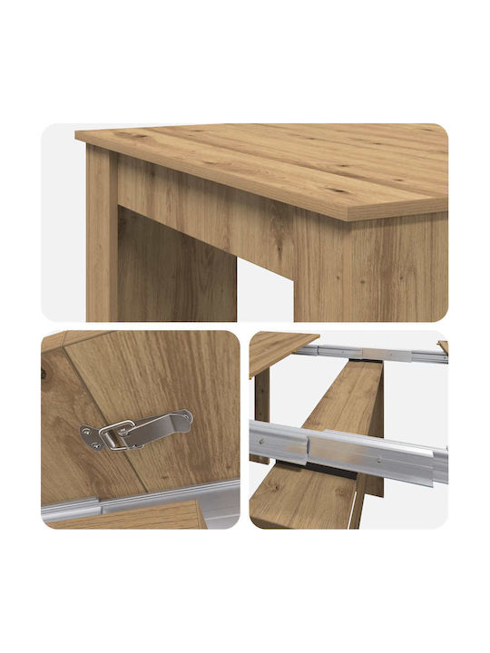 vidaXL Ausziehbarer Esstisch Aus Holz 240x85x75cm