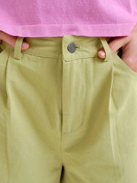 Women's High Waist Shorts Green