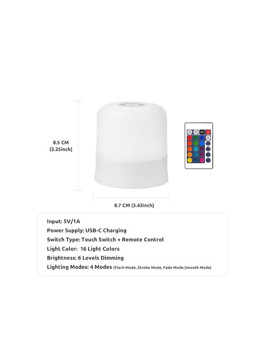Διακοσμητικό Φωτιστικό LED RGB