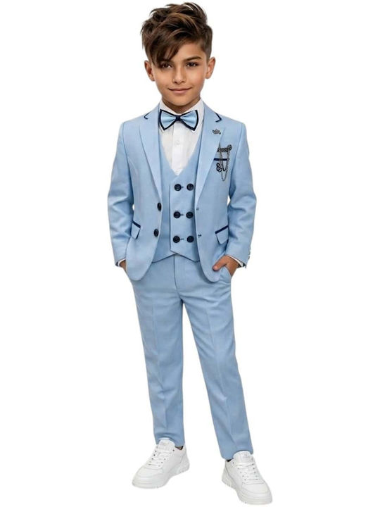 Kids Summer Suit 5 Pieces Light Blue