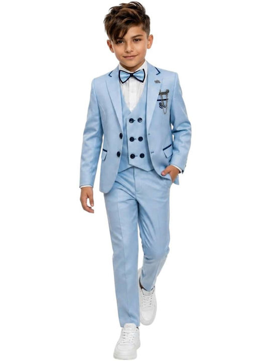 Kids Summer Suit 5 Pieces Light Blue