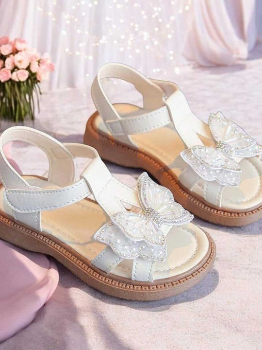 Kids' White Sandals
